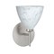 Besa Lighting Mia Mini Sconce, Carrera, Satin Nickel Finish, 1x5W LED 1SW-177919-LED-SN - alternate 1